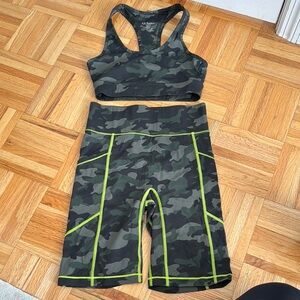All Access Camouflage Sports Bra and Shorts Set
